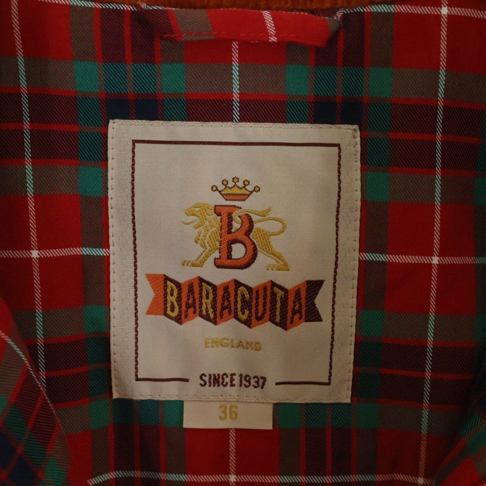 BARACUTA(バラクータ) G9 ジップアップ コーディロイ ブルゾン BRCPS0897 オレンジ