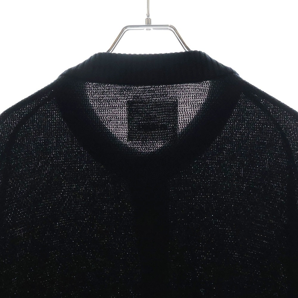 NO BRAND(ノーブランド) MYTHINKS マイシンクス 長袖ニットカーディガン ジャケット ブラック
