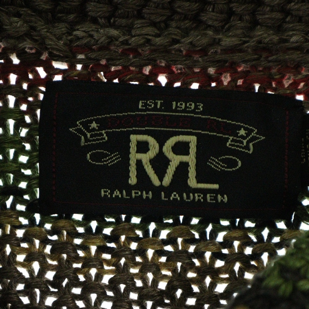 RRL(ダブルアールエル) Striped Mixed Knit Cardigan ストライプミックス ショールカラー ニットカーディガン マルチ