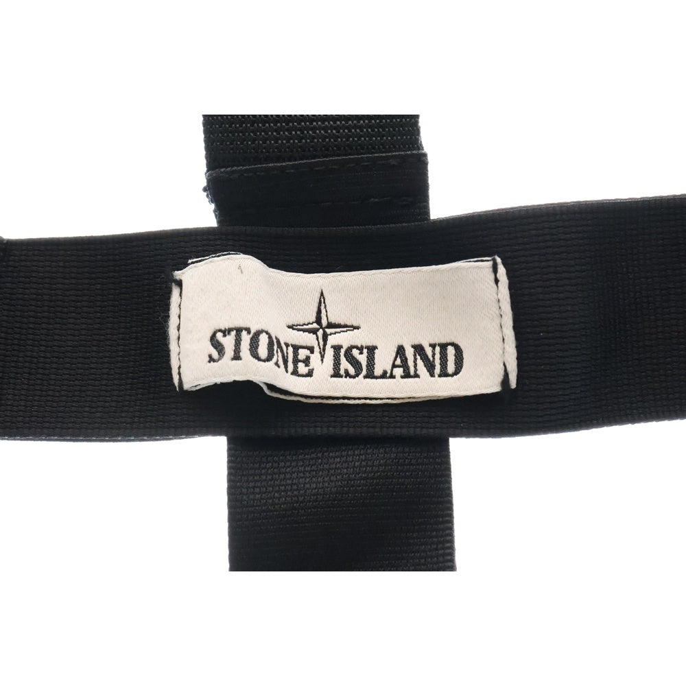 STONE ISLAND(ストーンアイランド) ロゴパッチ サスペンダー ブラック