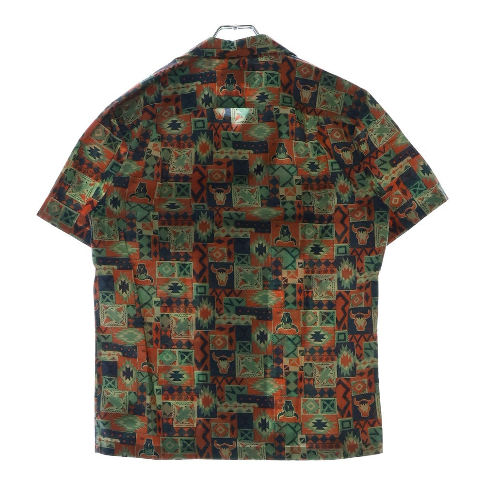 RRL(ダブルアールエル) 23SS Print Woven Camp Shirt 総柄 半袖開襟シャツ マルチ