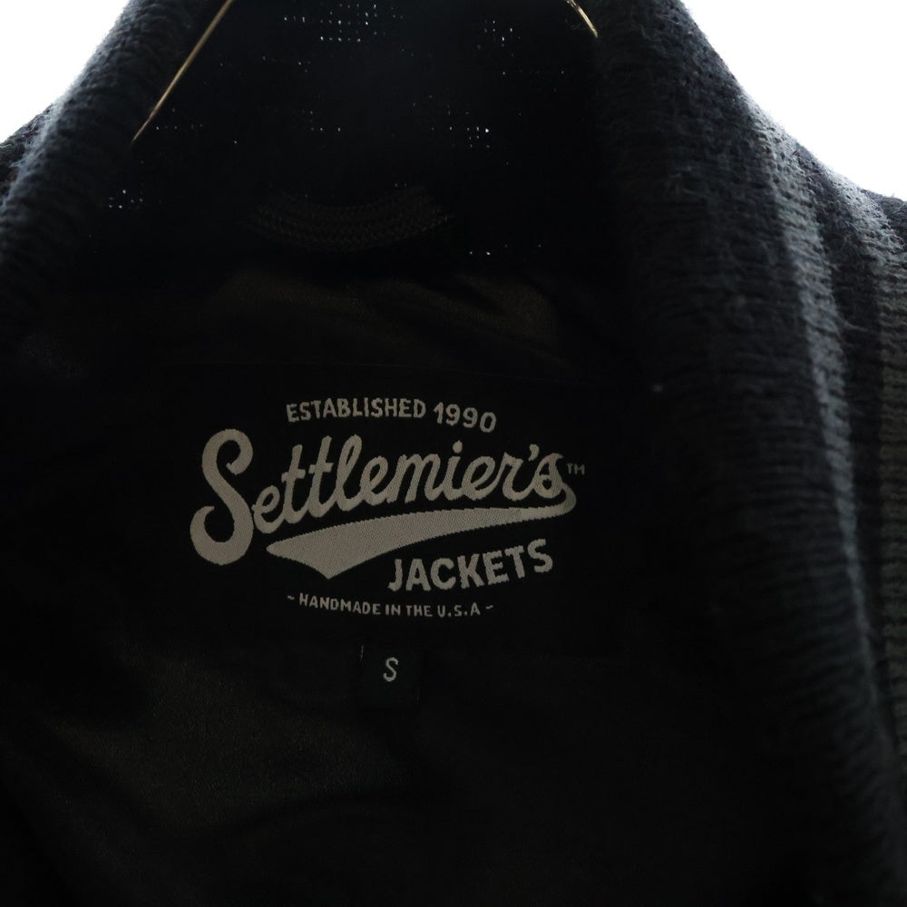 SETTLEMIER'S(セトルマイヤーズ) レザースリーブ スタジャン ブラック