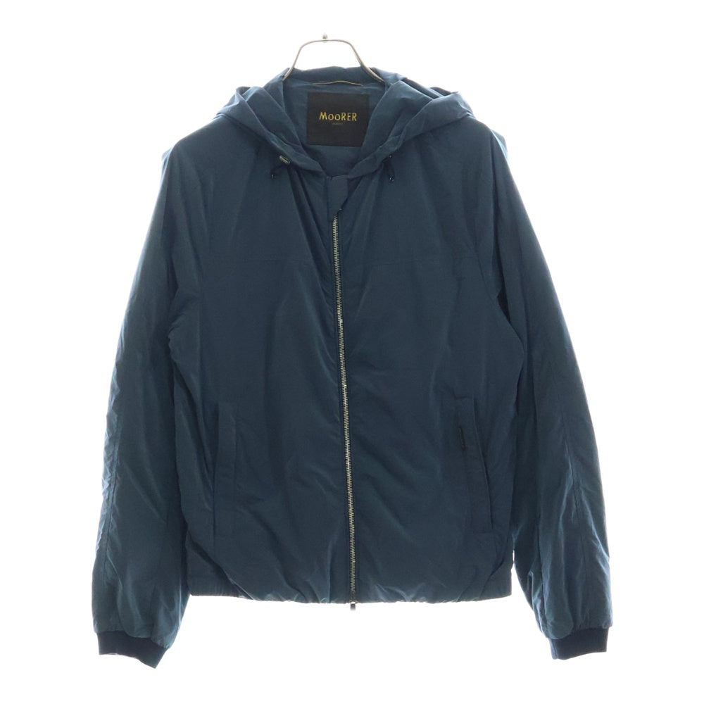 MOORER(ムーレー) ALBORI OS フーデッドナイロンジャケット ブルゾン ネイビー