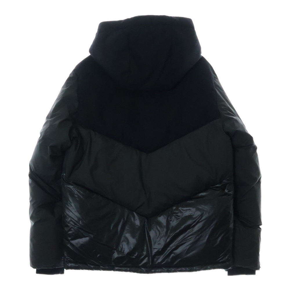 WOOLRICH(ウールリッチ) ウール フーデッドダウンジャケット ブラック WOCPS2874