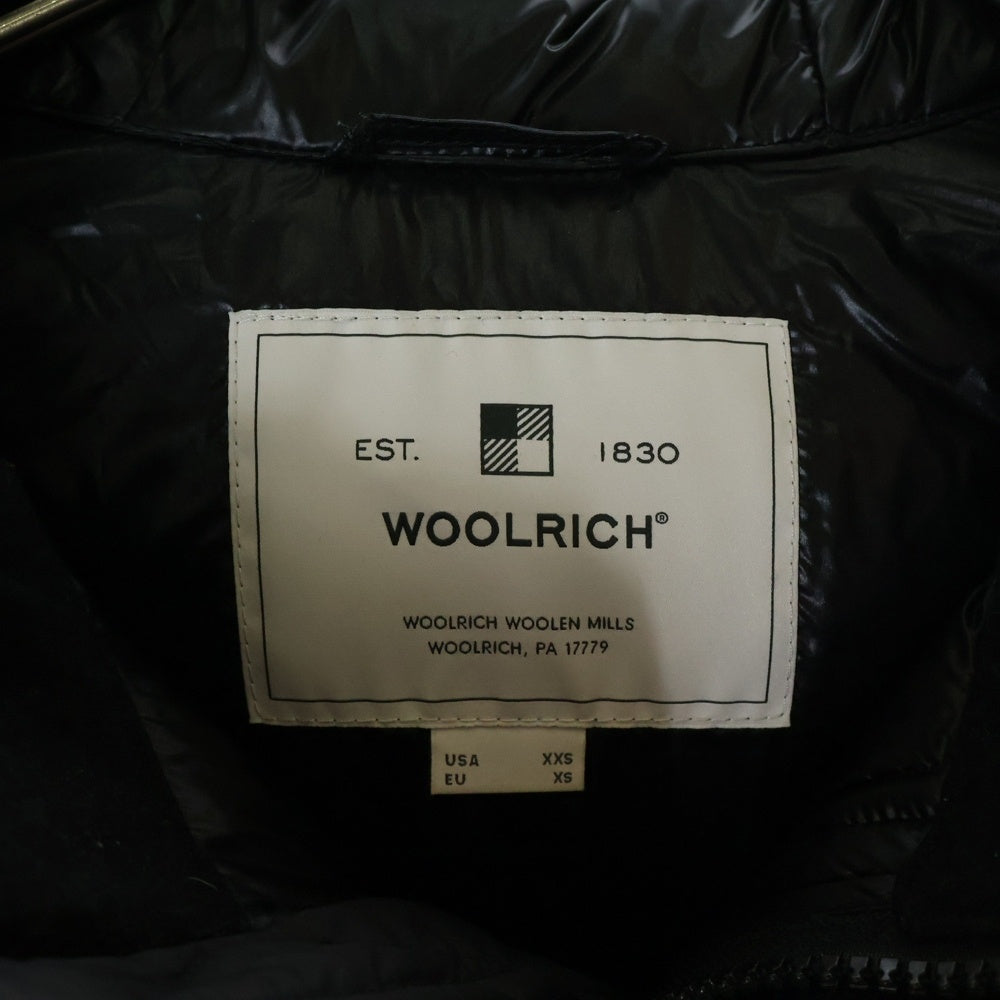 WOOLRICH(ウールリッチ) ウール フーデッドダウンジャケット ブラック WOCPS2874
