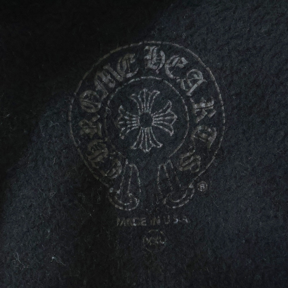 CHROME HEARTS(クロムハーツ) HORSESHOE PULLOVER HOODIE ホースシュープリント アームフローラル スウェットプルオーバーパーカー ブラック