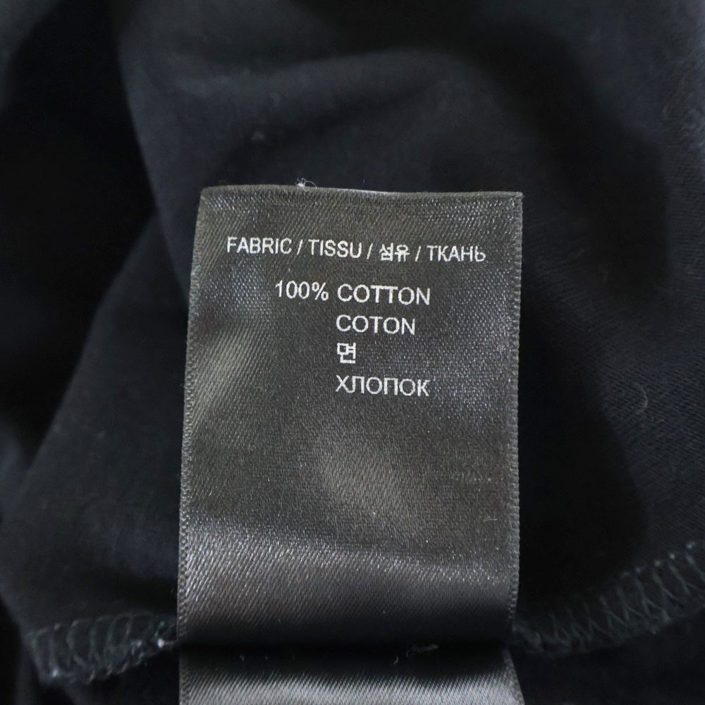 VETEMENTS(ヴェトモン) Vegan Logo T-Shirt ヴィーガンロゴ クルーネック半袖Tシャツ UA52TR380B ブラック