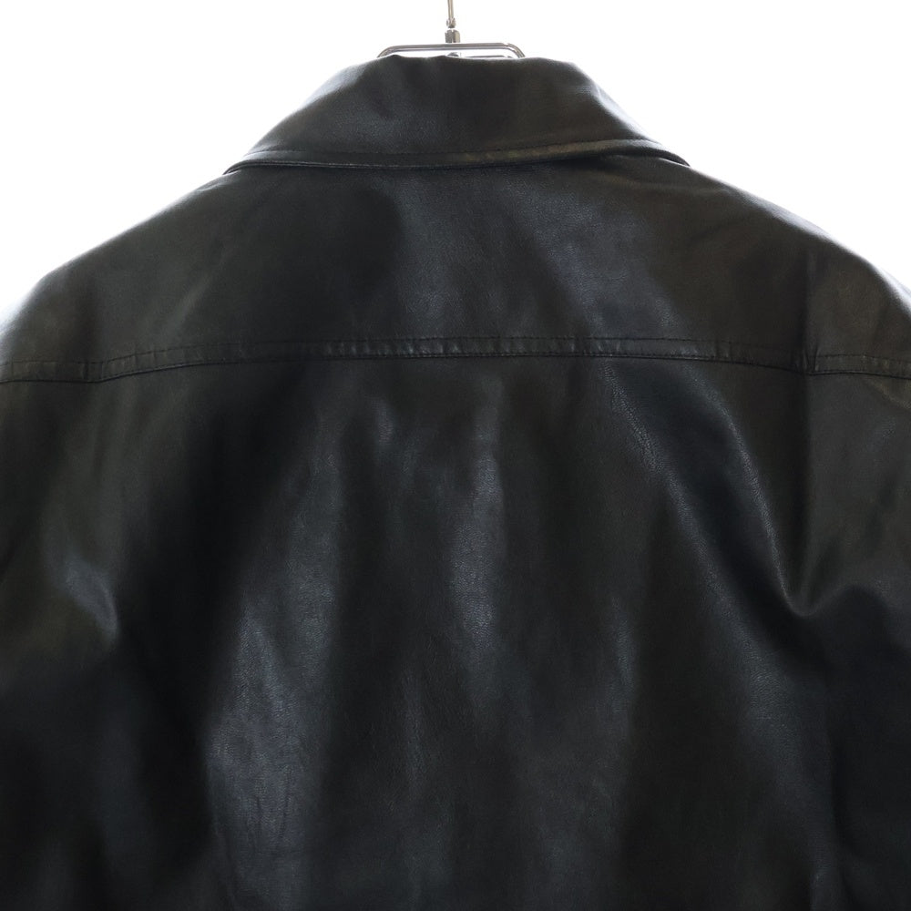 LAST NEST(ラスト ネスト) EMBROIDERED LOGO SHIRTS 刺?ロゴ 半袖シャツ ブラック