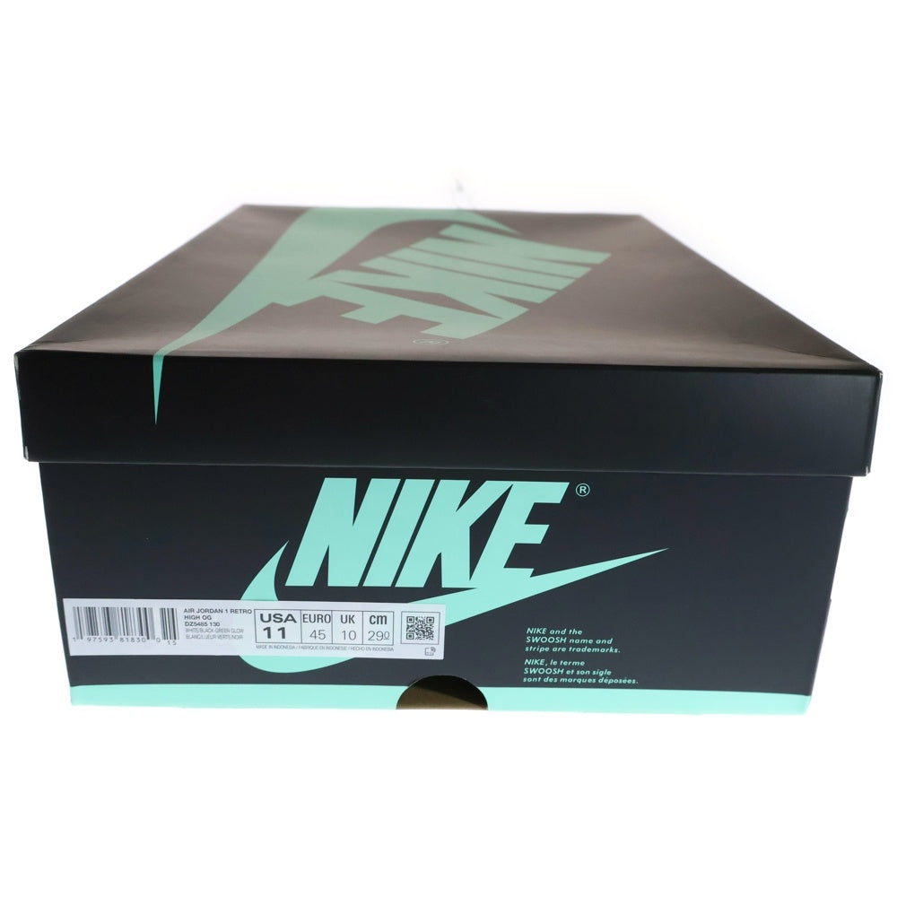 NIKE(ナイキ) Air Jordan 1 High OG Green Glow エアジョーダン1 ハイ OG グリーングロー ハイカットスニーカー グリーン/ホワイト DZ5485-130 US11/29cm