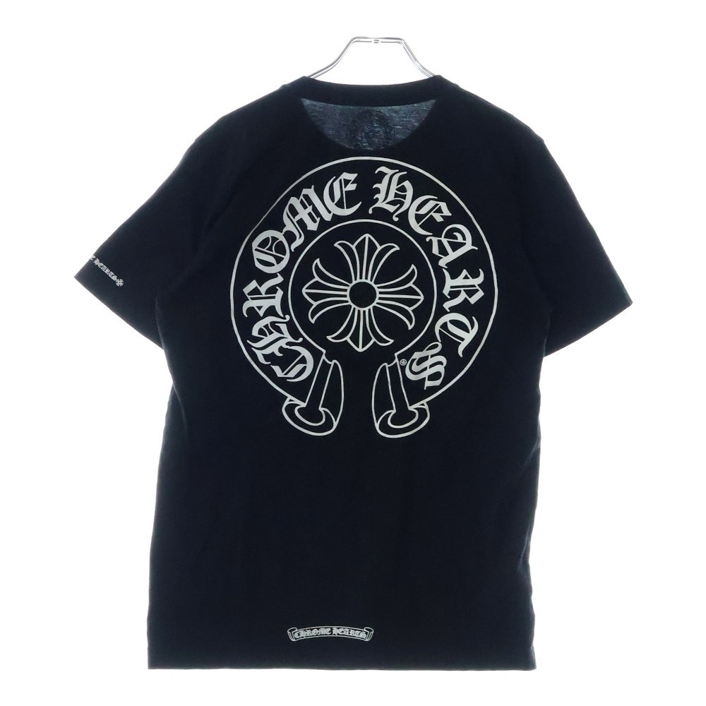 CHROME HEARTS(クロムハーツ) Horseshoe S/S Tee ホースシューロゴ半袖Tシャツ ブラック