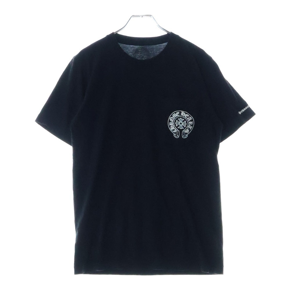 CHROME HEARTS(クロムハーツ) Horseshoe S/S Tee ホースシューロゴ半袖Tシャツ ブラック