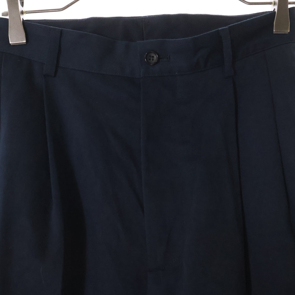 A.PRESSE(アプレッセ) 23AW Type.1 Chino Trousers ツータック チノトラウザーパンツ 23AAP-04-17H ネイビー