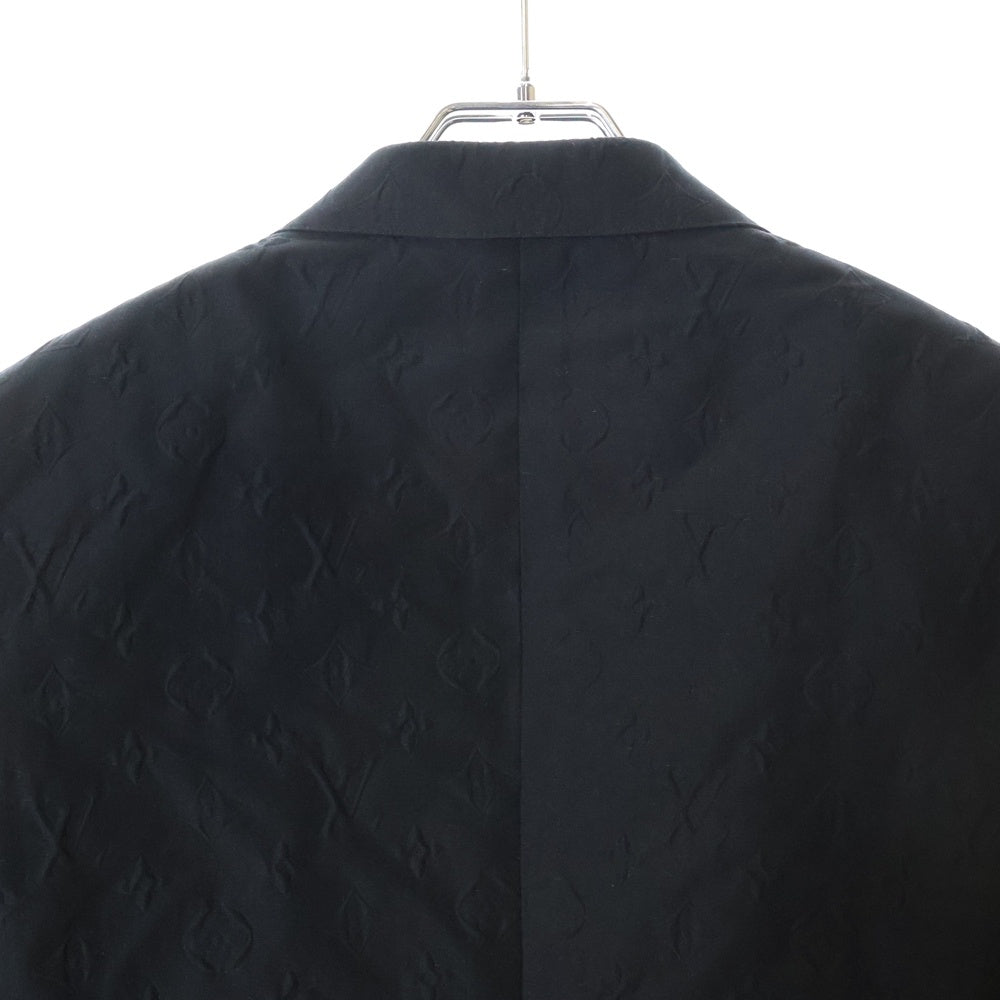 LOUIS VUITTON(ルイヴィトン) 19SS MONOGRAM EMBOS JACKET モノグラムエンボス 2Bシングル テーラードジャケット ブラック RM191 LIO HGJ61E