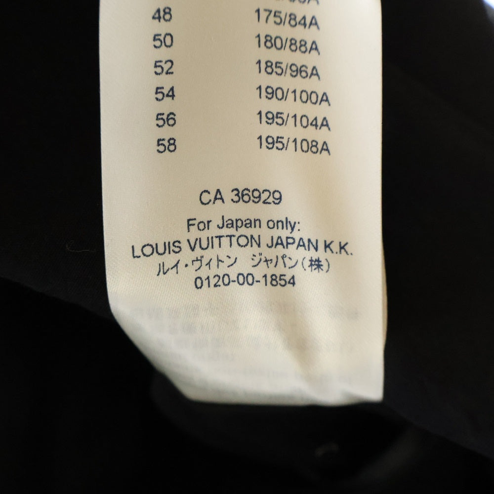 LOUIS VUITTON(ルイヴィトン) 19SS MONOGRAM EMBOS JACKET モノグラムエンボス 2Bシングル テーラードジャケット ブラック RM191 LIO HGJ61E