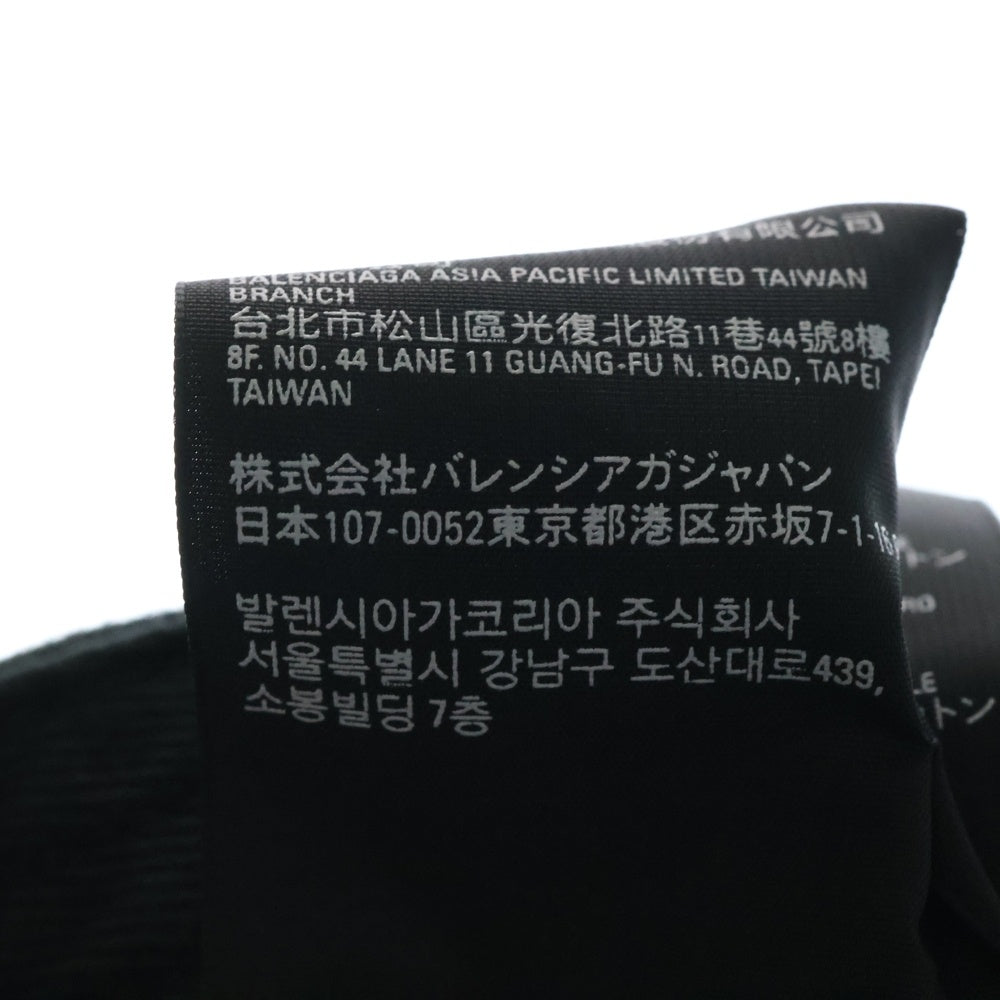 BALENCIAGA(バレンシアガ) Destroyed BB Pierced Cap デストロイヴィンテージロゴピアスキャップ 661887 410B2 ブラック