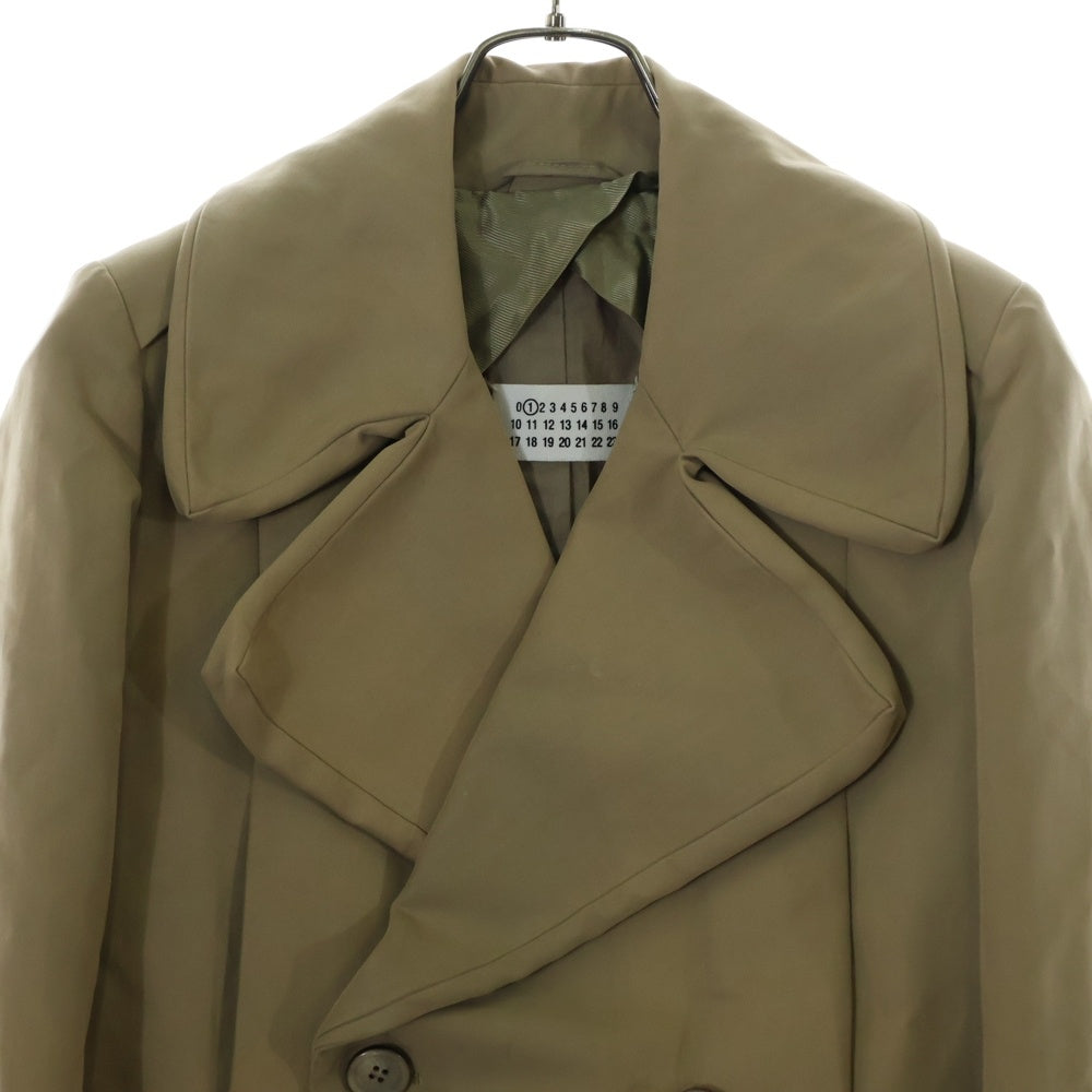 Martin Margiela 1(マルタンマルジェラ) 08AW 2ポケット コットン ショートコート AM068 ベージュ レディース