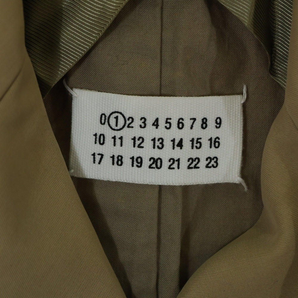 Martin Margiela 1(マルタンマルジェラ) 08AW 2ポケット コットン ショートコート AM068 ベージュ レディース