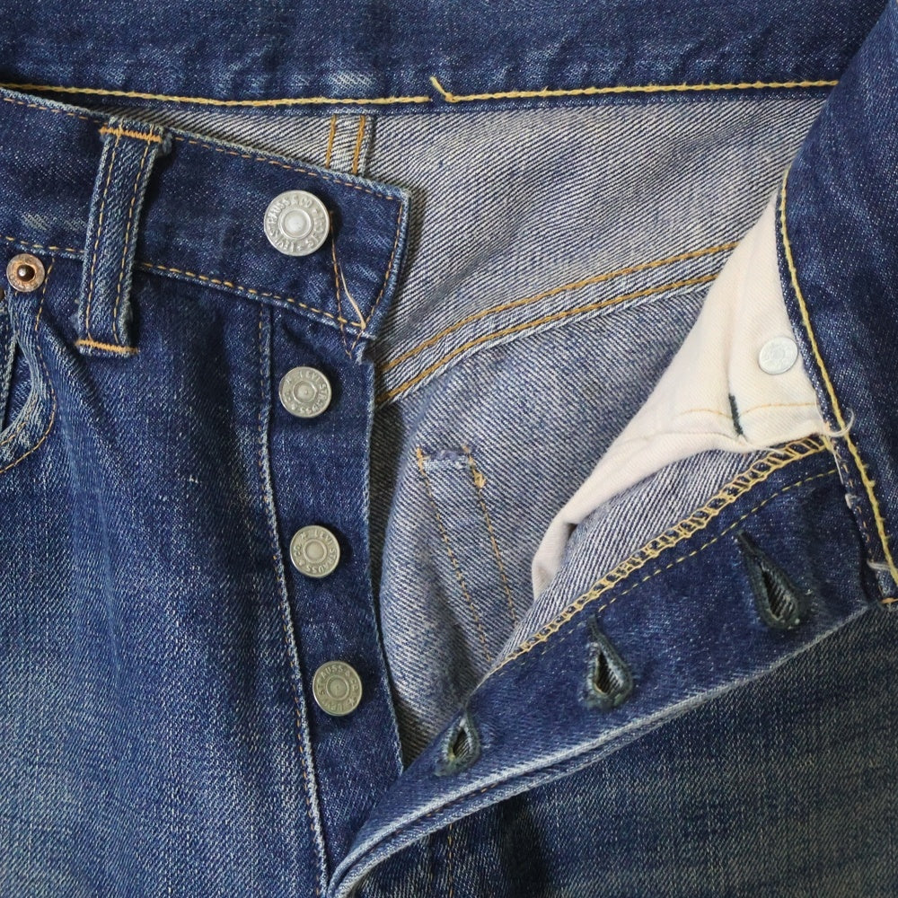 Levi's(リーバイス) 60s VINTAGE 501 BIEG前期 デニムパンツ インディゴ ボタン裏4 両面均等V Vステッチ 足長R