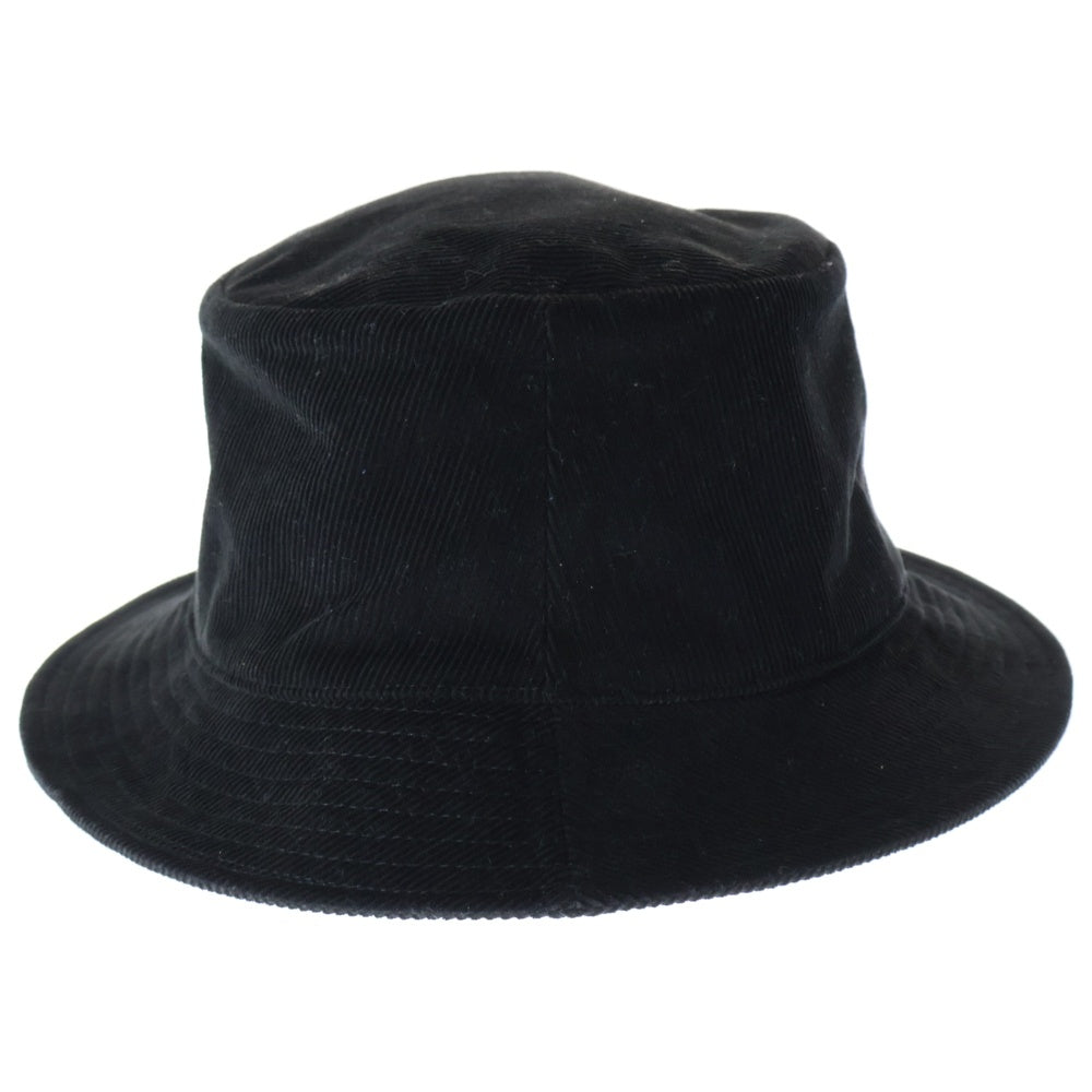 CELINE(セリーヌ) MINI TRIOMPHE BUCKET HAT IN CORDUROY ミニトリオンフ コーデュロイ バケットハット ブラック 2AUJ0665W.38NO