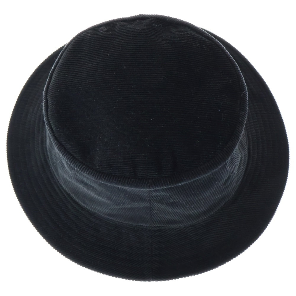 CELINE(セリーヌ) MINI TRIOMPHE BUCKET HAT IN CORDUROY ミニトリオンフ コーデュロイ バケットハット ブラック 2AUJ0665W.38NO