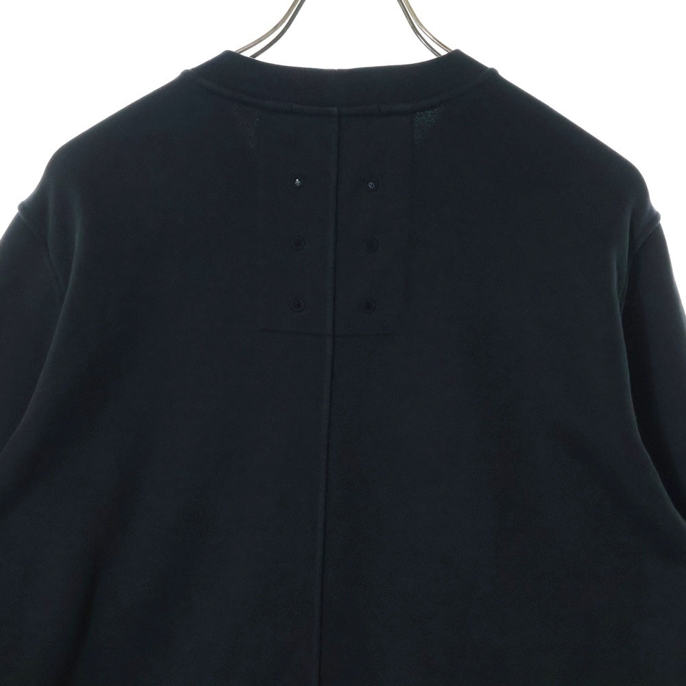 STONE ISLAND(ストーンアイランド) Nylon Front Pocket Crewneck Sweat ナイロン フロント ポケット クルーネック スウェット 781563954 ブラック