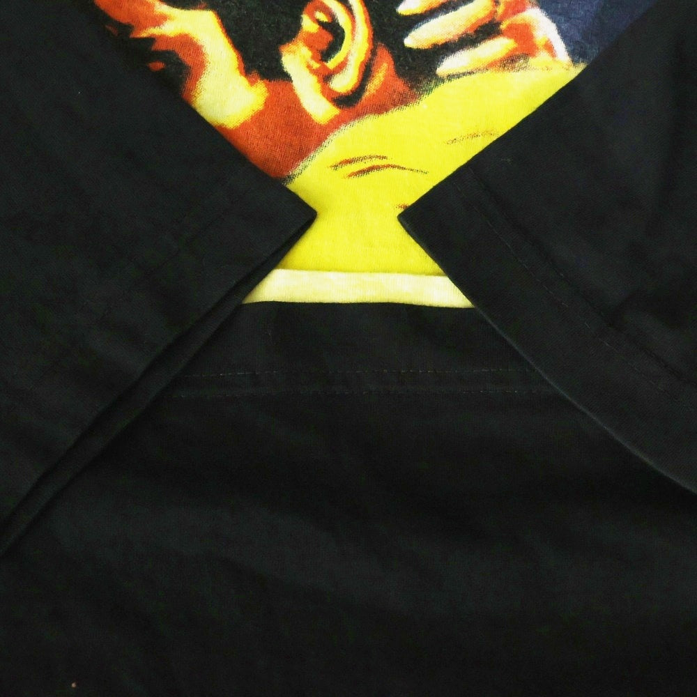 VINTAGE(ヴィンテージ) ELVIS PRESLEY RE ROCK BAGNE エルヴィスプレスリー プリント クルーネック半袖カットソー ブラック