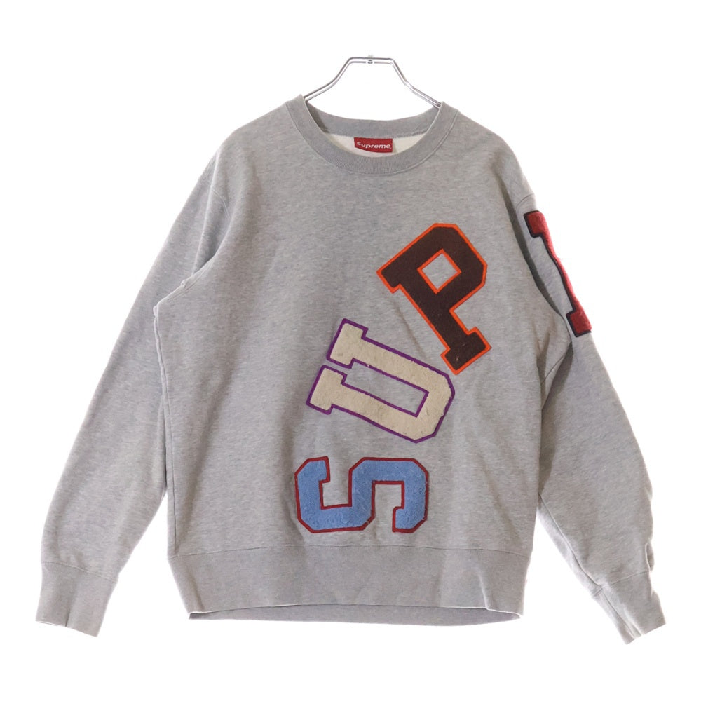 SUPREME(シュプリーム) 20AW Big Arc Crewneck Heather ビッグアークロゴ クルーネックスウェットトレーナー グレー