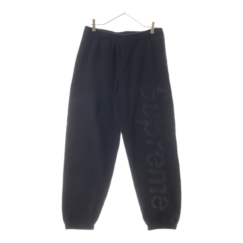 SUPREME(シュプリーム) 23AW Satin Applique Sweatpant サテン アップリケ スウェットパンツ ブラック