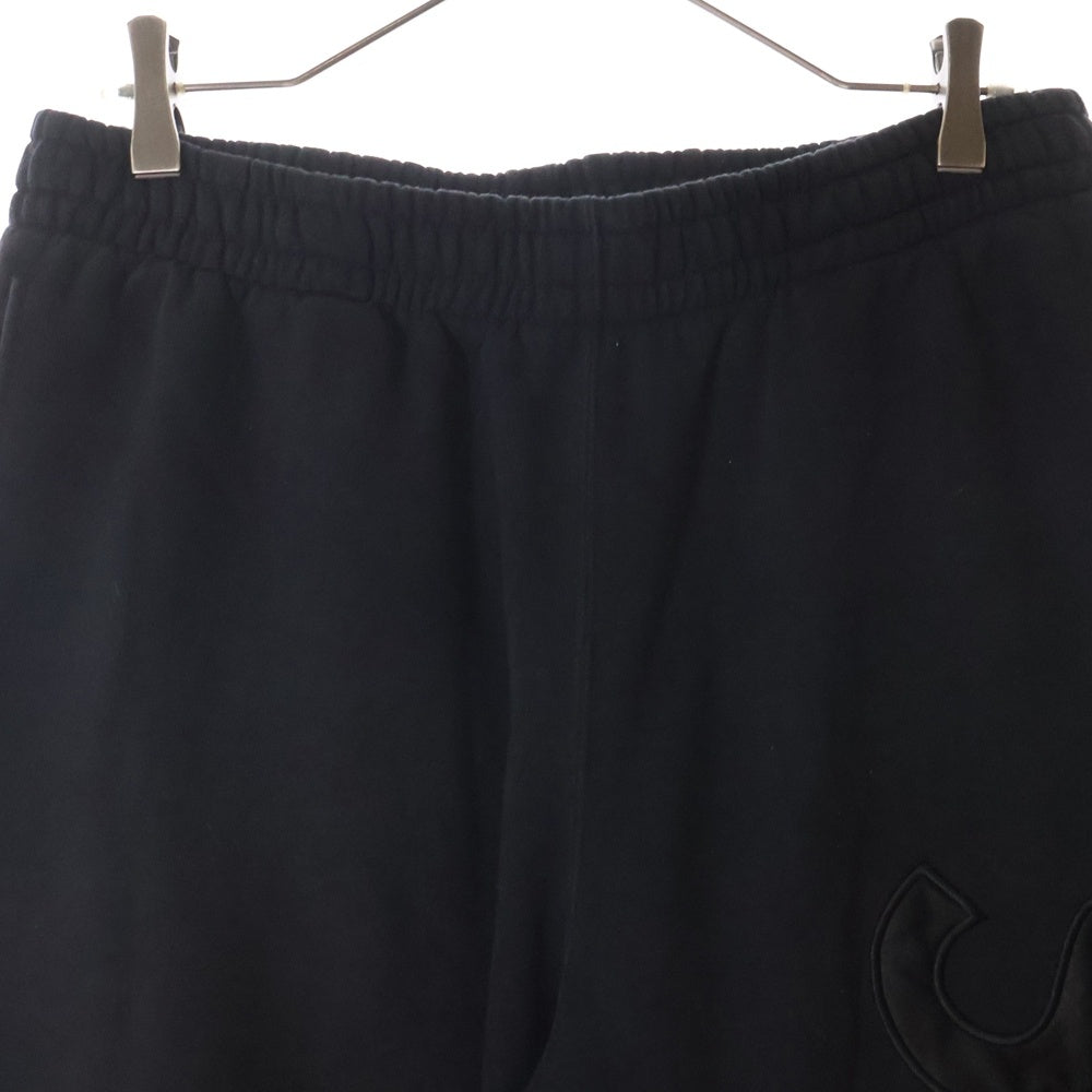 SUPREME(シュプリーム) 23AW Satin Applique Sweatpant サテン アップリケ スウェットパンツ ブラック