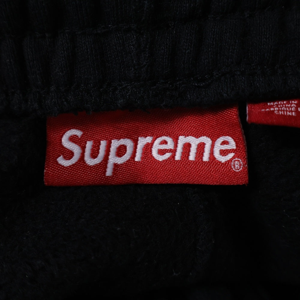 SUPREME(シュプリーム) 23AW Satin Applique Sweatpant サテン アップリケ スウェットパンツ ブラック