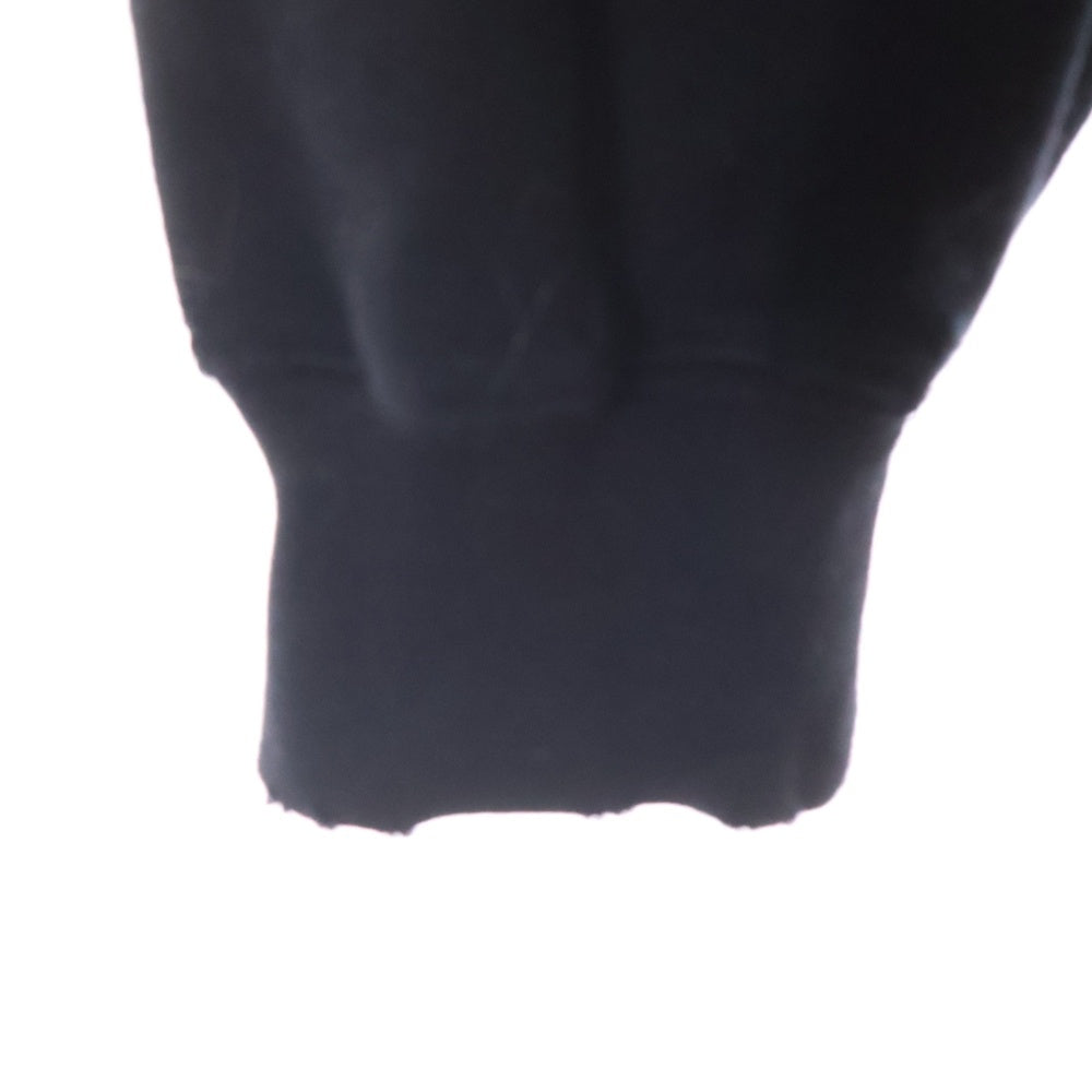 BALENCIAGA(バレンシアガ) 23SS Hand Drawn BB Icon Hoodieダメージ加工ロゴ オーバーサイズ プルオーバーパーカー T07 620973TNVQ1 1059 ブラック