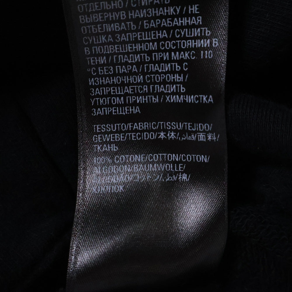 BALENCIAGA(バレンシアガ) 23SS Hand Drawn BB Icon Hoodieダメージ加工ロゴ オーバーサイズ プルオーバーパーカー T07 620973TNVQ1 1059 ブラック