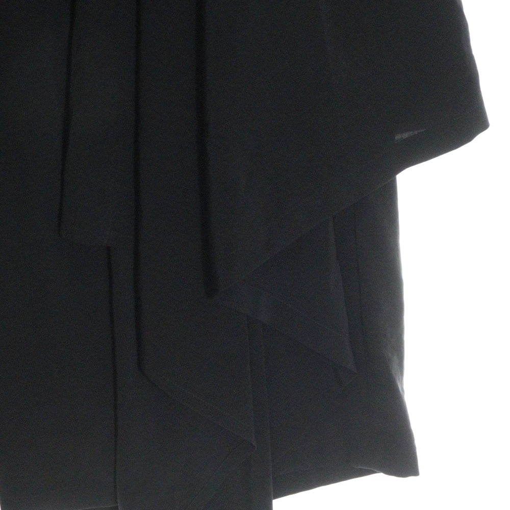 B Yohji Yamamoto(ビー ヨウジヤマモト) タキシード ワイド タックゴムハーフパンツ ブラック HN-P59-500