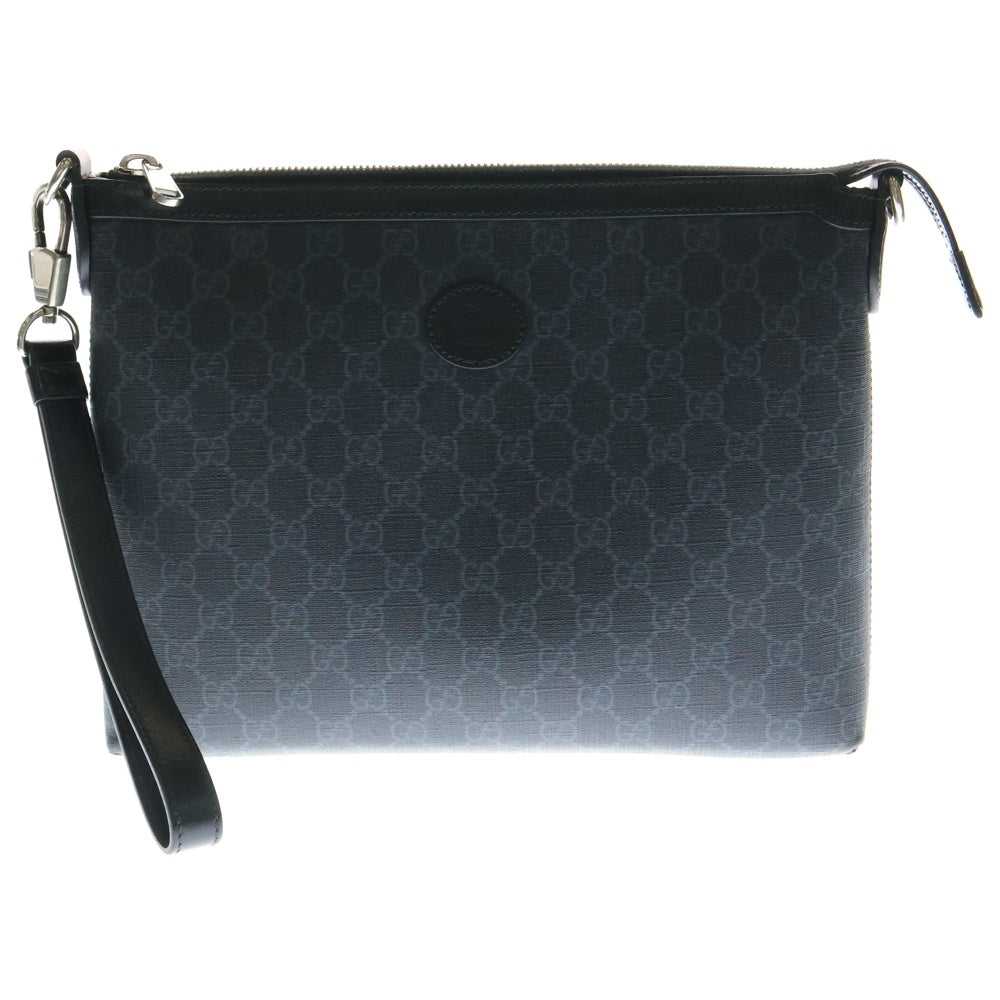 GUCCI(グッチ) インターロッキングG GGスプリーム ショルダーバッグ ブラック 792084