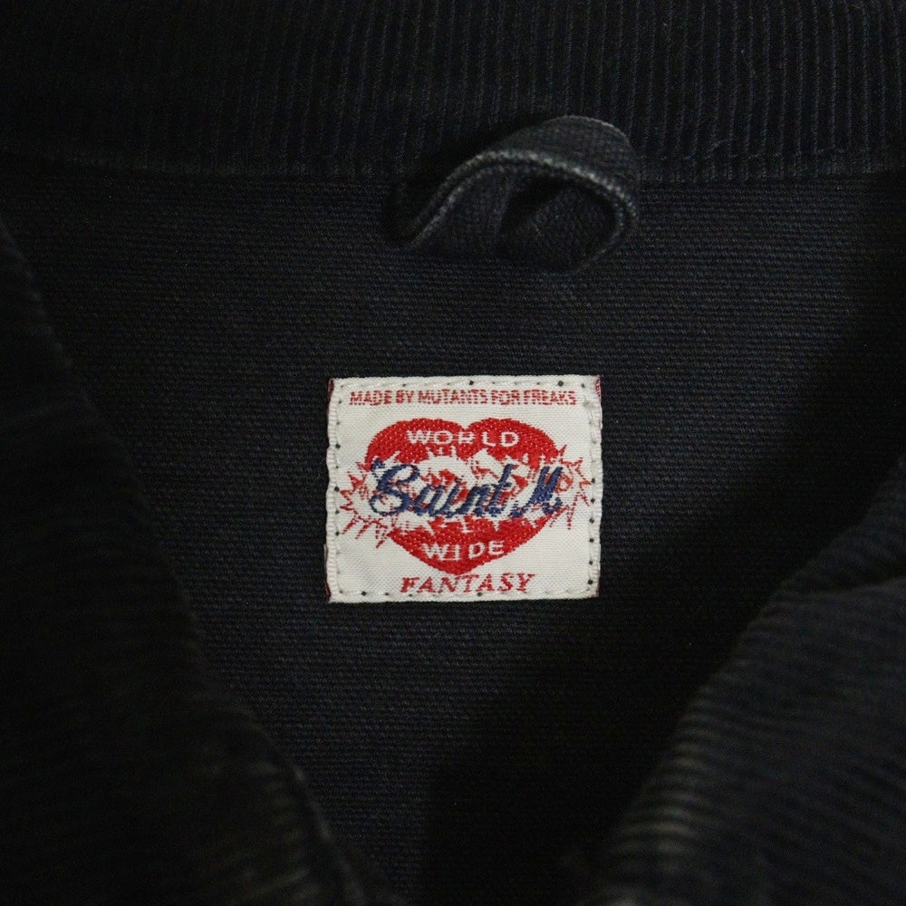 SAINT MICHAEL(セントマイケル) 25SS DETROIT JACKET ヴィンテージ加工デトロイトジャケット ネイビー SM-HR8-0000-063