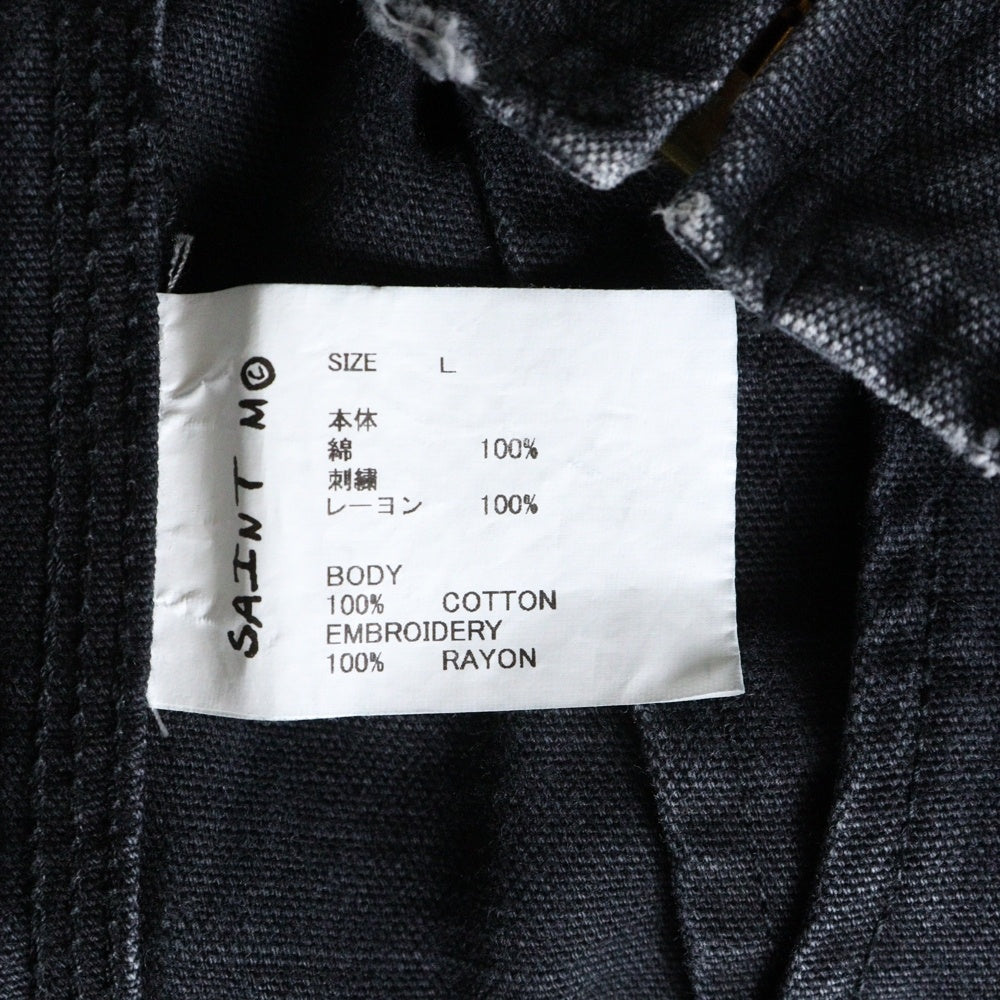 SAINT MICHAEL(セントマイケル) 25SS DETROIT JACKET ヴィンテージ加工デトロイトジャケット ネイビー SM-HR8-0000-063