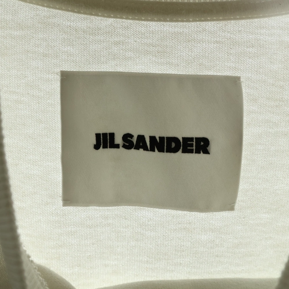 JIL SANDER(ジルサンダー) 23SS オーバーサイズ ロゴプリント クルーネック半袖カットソー J21GC0001 J45148 ホワイト