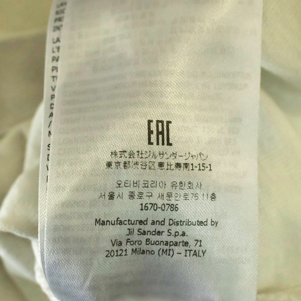JIL SANDER(ジルサンダー) 23SS オーバーサイズ ロゴプリント クルーネック半袖カットソー J21GC0001 J45148 ホワイト