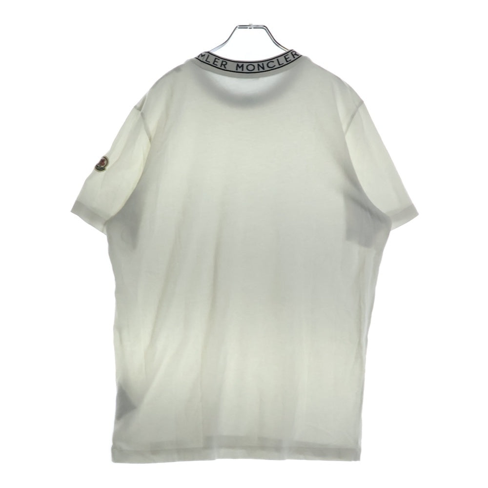 MONCLER(モンクレール) ネックロゴ クルーネック半袖カットソー ブラック I10918C00012