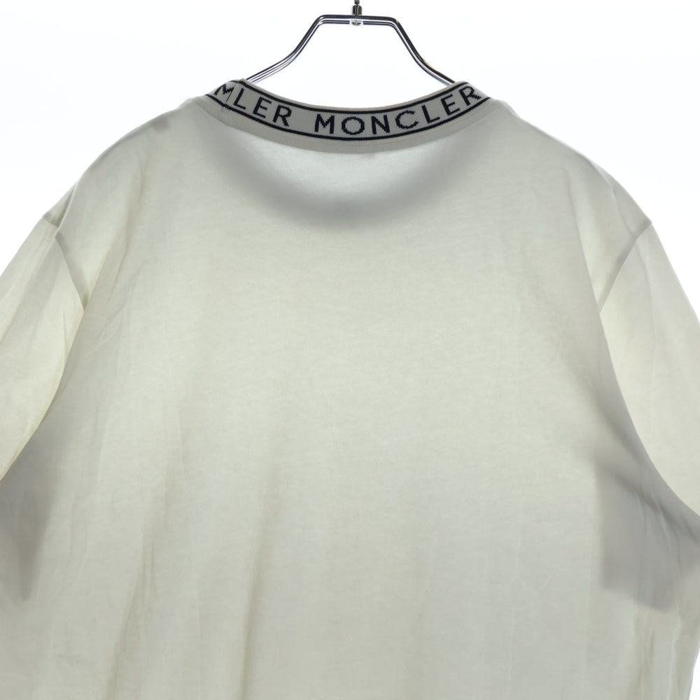 MONCLER(モンクレール) ネックロゴ クルーネック半袖カットソー ブラック I10918C00012