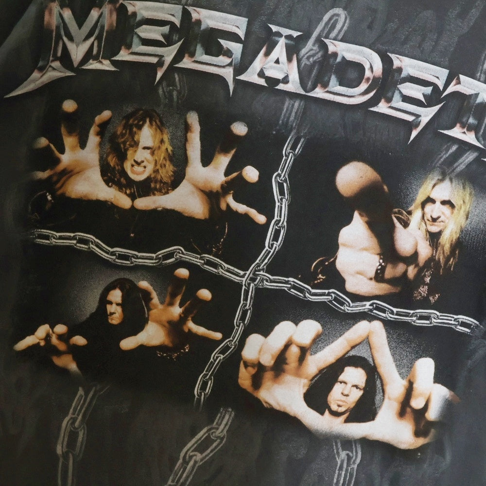 VINTAGE(ヴィンテージ) 00s MEGADETH 2008 ツアー 両面プリント Tシャツ 半袖 カットソー ブラック
