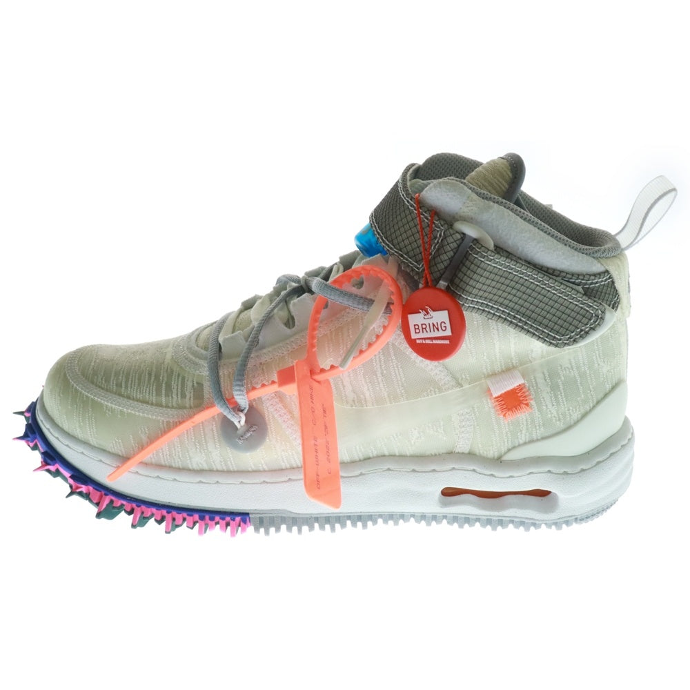 NIKE(ナイキ) ×Off-White AIR FORCE 1 MID WHITE DO6290-100 オフホワイト エアフォース1 ミッドカットスニーカー シューズ ホワイト US8.5/26.5cm