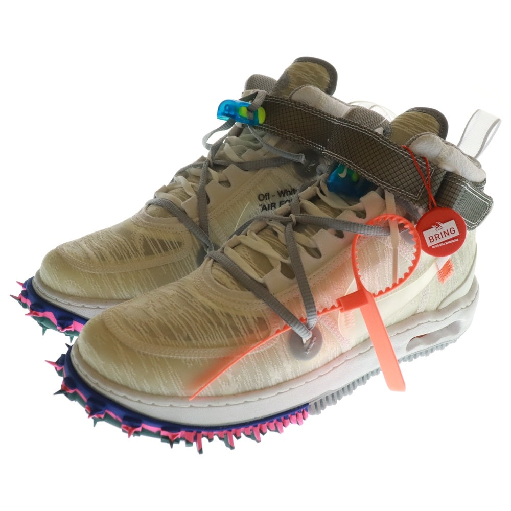 NIKE(ナイキ) ×Off-White AIR FORCE 1 MID WHITE DO6290-100 オフホワイト エアフォース1 ミッドカットスニーカー シューズ ホワイト US8.5/26.5cm