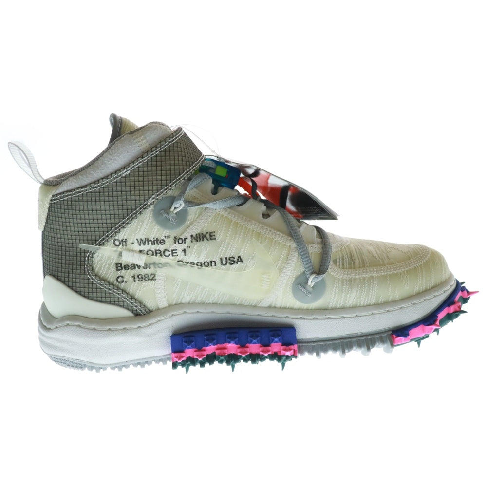 NIKE(ナイキ) ×Off-White AIR FORCE 1 MID WHITE DO6290-100 オフホワイト エアフォース1 ミッドカットスニーカー シューズ ホワイト US8.5/26.5cm