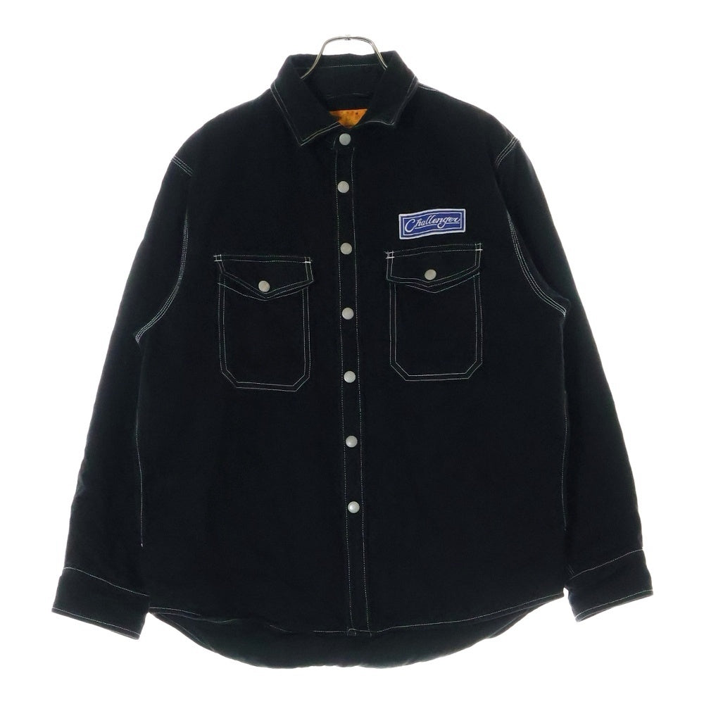 CHALLENGER(チャレンジャー) DENIM LINING SHIRT 中綿 デニムシャツ ブルゾン CLG-SH024-008 ブラック