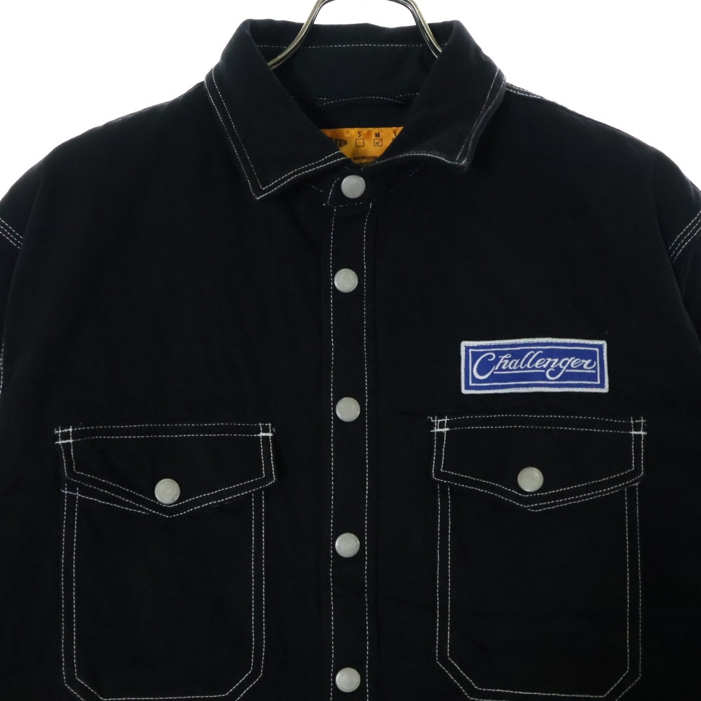 CHALLENGER(チャレンジャー) DENIM LINING SHIRT 中綿 デニムシャツ ブルゾン CLG-SH024-008 ブラック