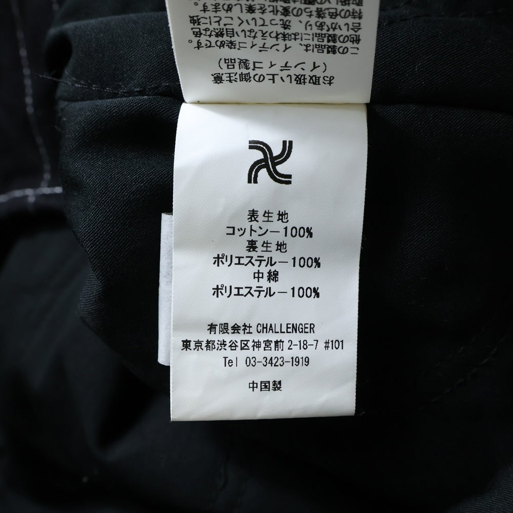CHALLENGER(チャレンジャー) DENIM LINING SHIRT 中綿 デニムシャツ ブルゾン CLG-SH024-008 ブラック