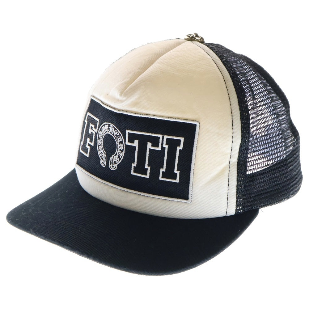 CHROME HEARTS(クロムハーツ) FOTI TRUCKER CAP フォティ トラッカーキャップ クロスボール付メッシュ帽子 ブラック/ホワイト