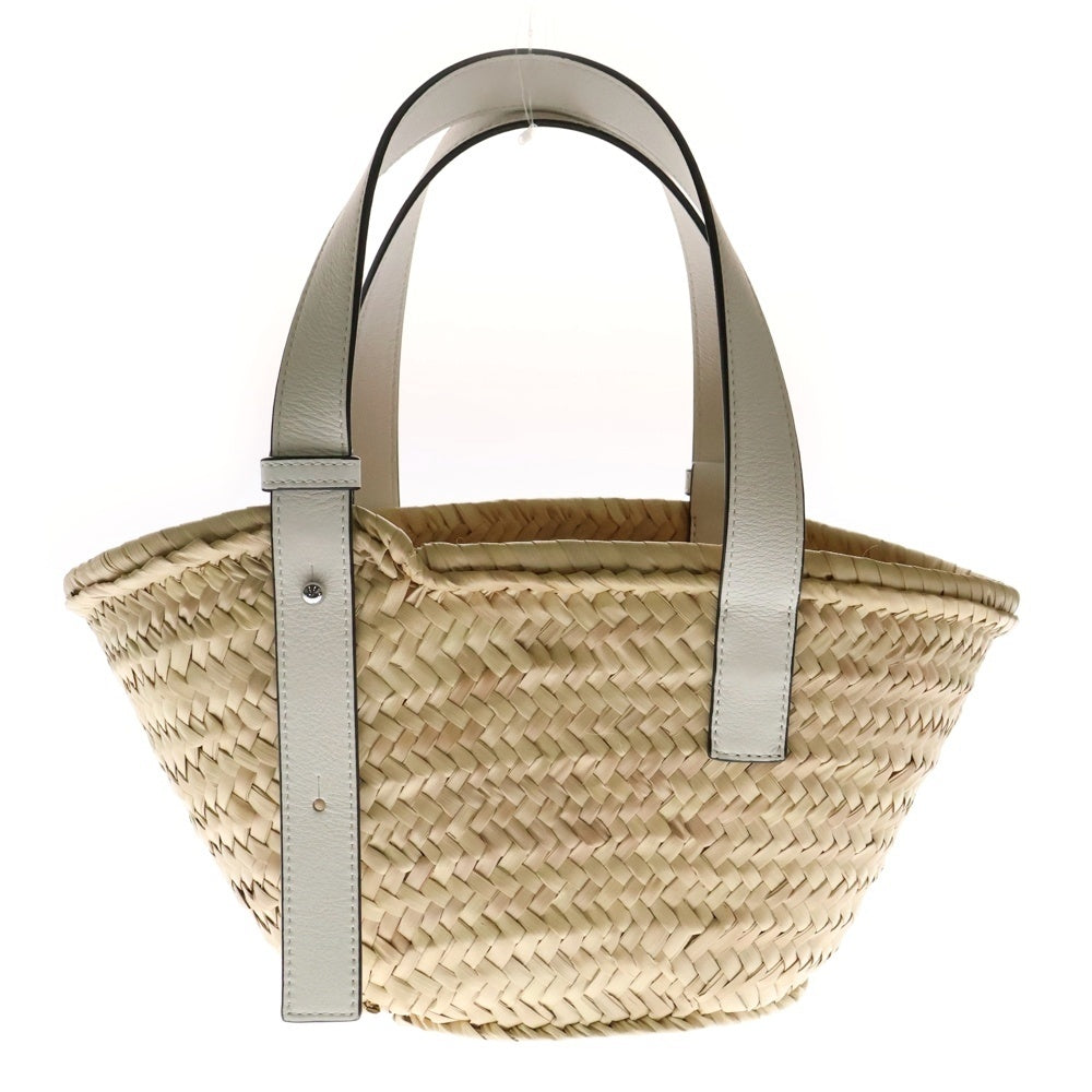 LOEWE(ロエベ) カゴバッグ ハンドバッグ バスケットバッグ アイボリー/ホワイト シルバー金具