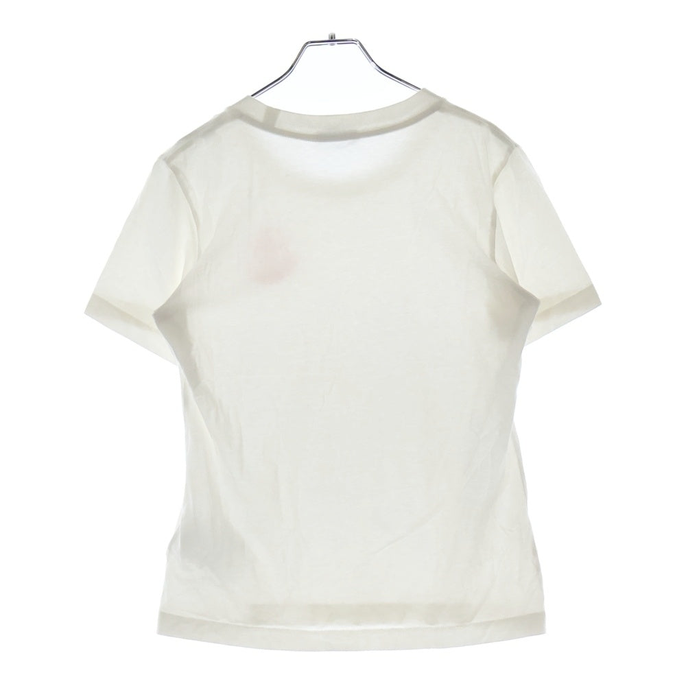 MONCLER(モンクレール) フロントロゴプリント クルーネック半袖Tシャツ G20938C00016 ホワイト